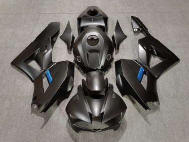 Aftermarket 2013-2020 Matte Black w Blue Honda CBR600RR Motorcycle Fairings