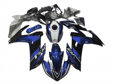 Aftermarket 2015-2018 Blue and Gloss Black Yamaha R3 Motorcycle Fairings