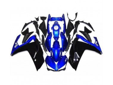 Aftermarket 2015-2018 Gloss Black and Blue Yamaha R3 Motorcycle Fairings