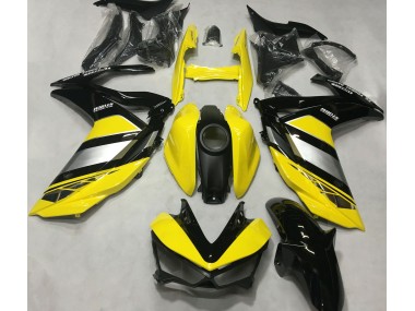 Aftermarket 2015-2018 Yellow and Black Gloss Yamaha R3 Motorcycle Fairings