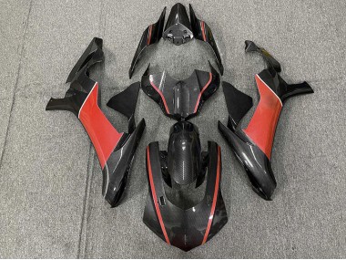 Aftermarket 2015-2019 Carbon Fiber & Red Yamaha R1 Motorcycle Fairings