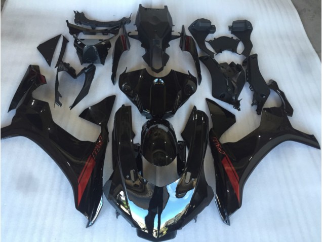 Aftermarket 2015-2019 Gloss Black with Red Yamaha R1 Motorcycle Fairings