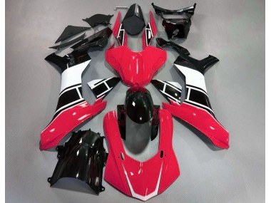 Aftermarket 2015-2019 Gloss Red White and Black Yamaha R1 Motorcycle Fairings