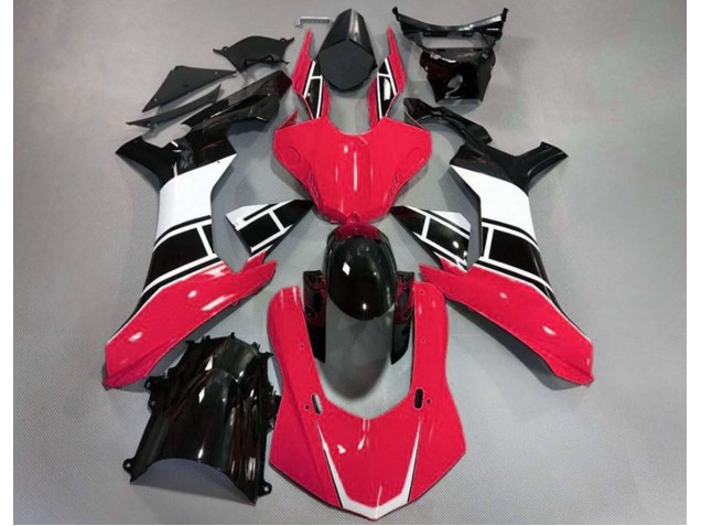 Aftermarket 2015-2019 Gloss Red White and Black Yamaha R1 Motorcycle Fairings