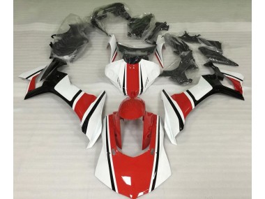 Aftermarket 2015-2019 Gloss White Red and Black Yamaha R1 Motorcycle Fairings