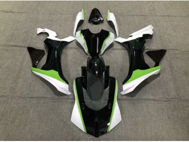 Aftermarket 2015-2019 Green Black and White Yamaha R1 Motorcycle Fairings