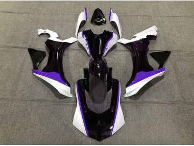 Aftermarket 2015-2019 Purple Black and White Yamaha R1 Motorcycle Fairings