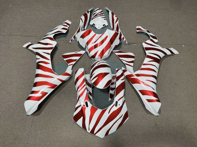 Aftermarket 2015-2019 Red Zebra Yamaha R1 Motorcycle Fairings