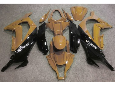 Aftermarket 2016-2019 Desert Tan and Black Kawasaki ZX10R Motorcycle Fairings