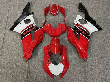 Aftermarket 2017-2019 Red White and Black Yamaha R6 Motorcycle Fairings