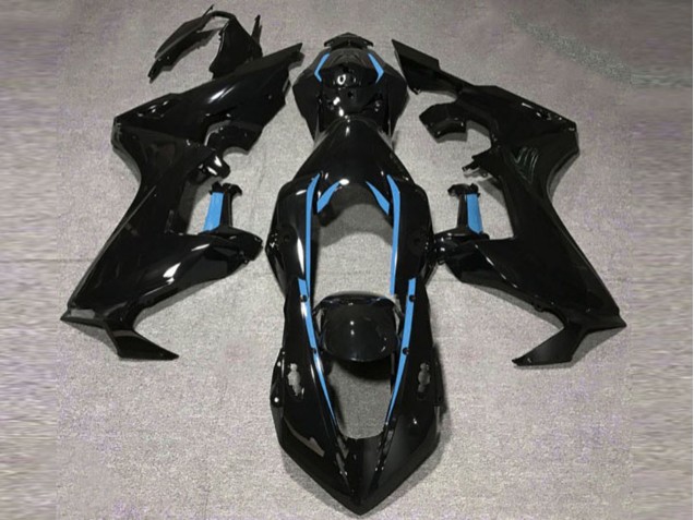 Aftermarket 2017-2019 Gloss Black & Light Blue Lining Honda CBR1000RR Motorcycle Fairings