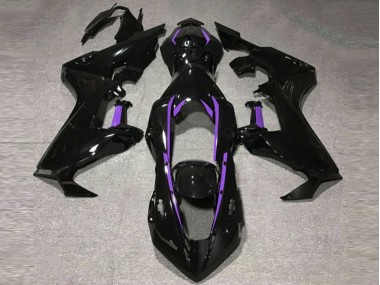 Aftermarket 2017-2019 Gloss Black & Purple Lining Honda CBR1000RR Motorcycle Fairings