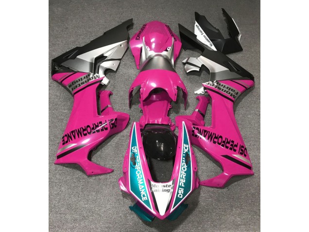 Aftermarket 2017-2019 Gloss Pink & Light Blue Honda CBR1000RR Motorcycle Fairings