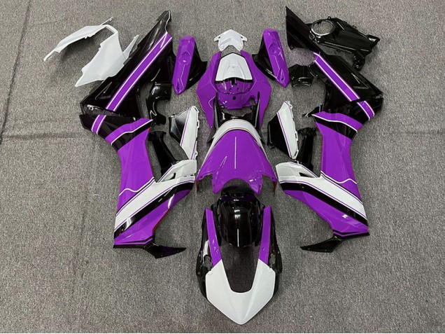 Aftermarket 2017-2019 Gloss Purple White and Black Honda CBR1000RR Motorcycle Fairings