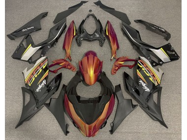 Aftermarket 2018-2020 Liquid Orange and Gray Kawasaki Ninja 400 Motorcycle Fairings