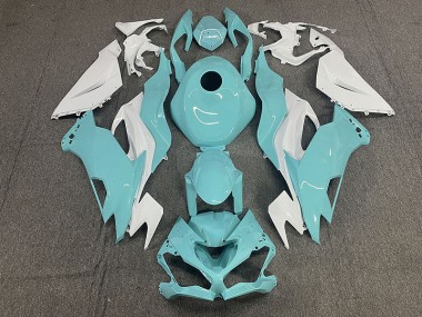 Aftermarket 2019-2020 Aqua Kawasaki ZX6R Motorcycle Fairings