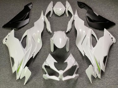 Aftermarket 2019-2020 Pearl White Kawasaki ZX6R Motorcycle Fairings